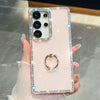 Rhinestone Glitter TPU Ring Holder Anti-fall Phone Case, For Samsung Galaxy S24 Ultra 5G, For Samsung Galaxy S24+ 5G, For Samsung Galaxy S24 5G, For Samsung Galaxy S23 Ultra 5G