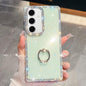 Rhinestone Glitter TPU Ring Holder Anti-fall Phone Case, For Samsung Galaxy S24 Ultra 5G, For Samsung Galaxy S24+ 5G, For Samsung Galaxy S24 5G, For Samsung Galaxy S23 Ultra 5G