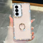 Rhinestone Glitter TPU Ring Holder Anti-fall Phone Case, For Samsung Galaxy S26+ 5G, For Samsung Galaxy S26 Ultra 5G, For Samsung Galaxy S26 5G, For Samsung Galaxy A07 5G, For Samsung Galaxy A17 5G, For Samsung Galaxy A56 5G, For Samsung Galaxy A26 5G ...