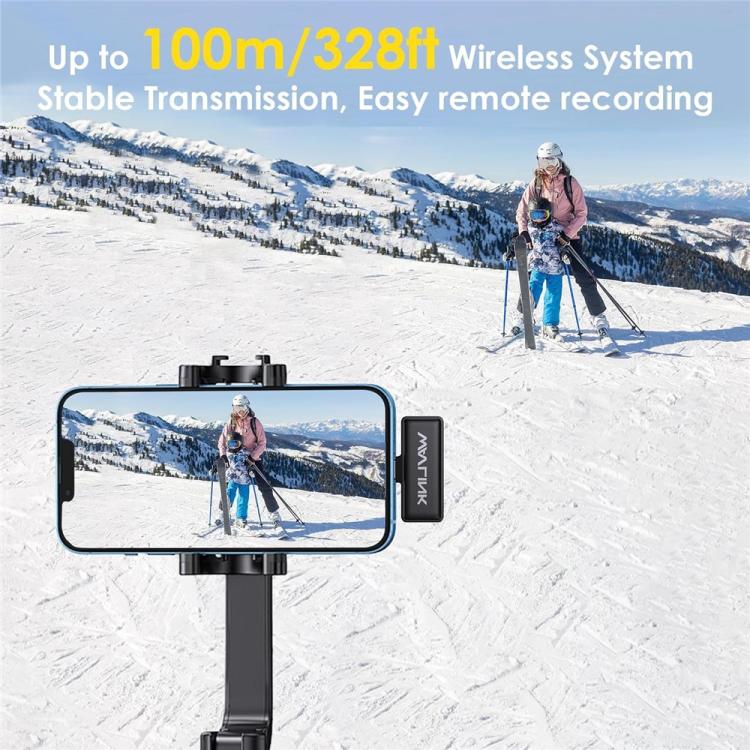 WAVLINK WS-WAJ606C1 Lavalier Noise Reduction Wireless Microphone with 8 Pin RX Receiver