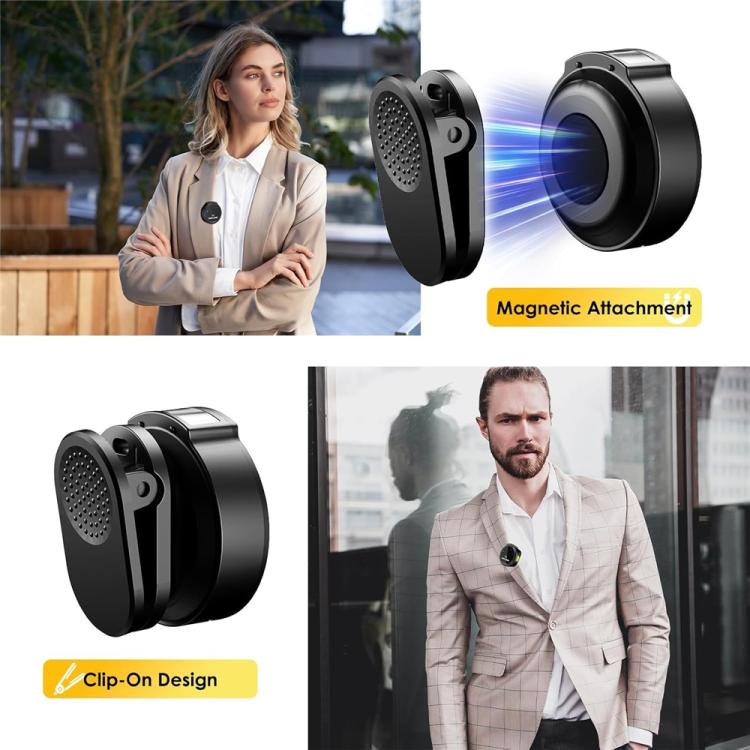 WAVLINK 608C Magnetic Lavalier Wireless Dual Microphone with 8 Pin RX Receiver