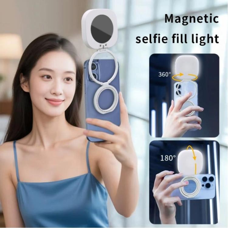 AL80 Portable 360 Degree Rotatable Magnetic Selfie Fill Light LED Fill Lamp