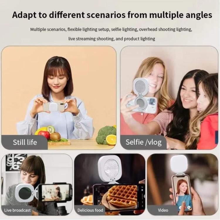 AL80 Portable 360 Degree Rotatable Magnetic Selfie Fill Light LED Fill Lamp