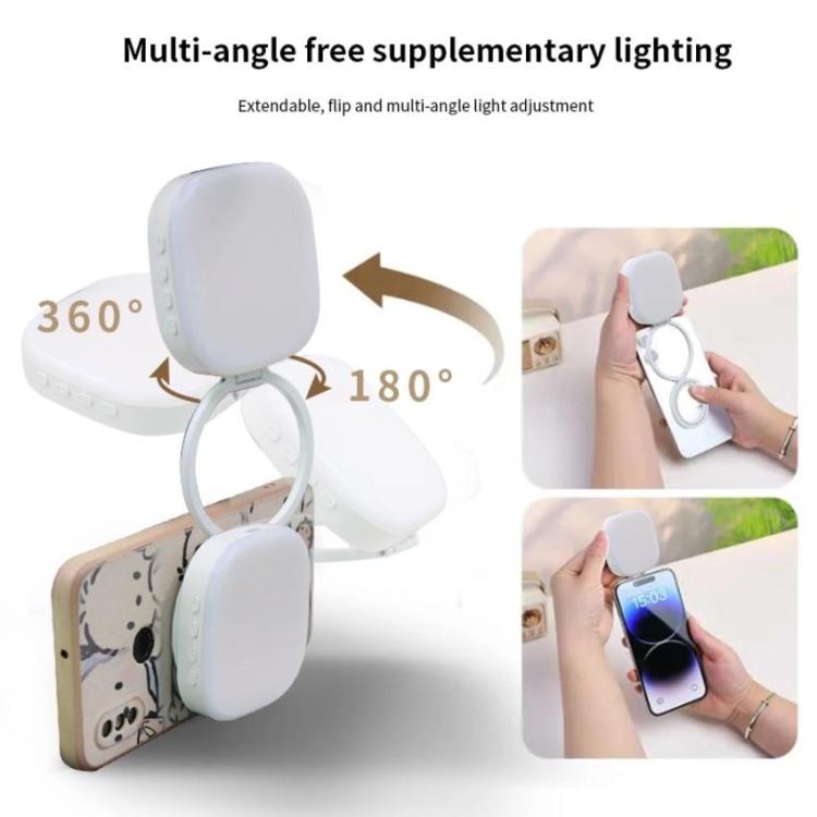 AL80 Portable 360 Degree Rotatable Magnetic Selfie Fill Light LED Fill Lamp