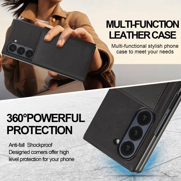 Kalebol Strong Magnetic MagSafe Tri-Fold Wallet Leather Phone Case