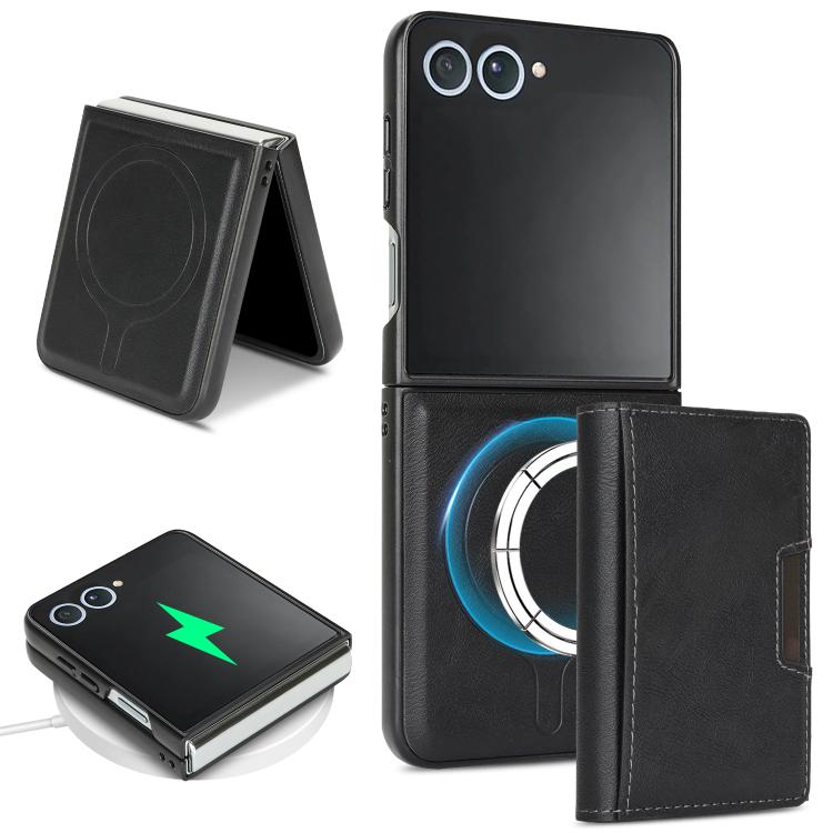 Kalebol Strong Magnetic MagSafe Tri-Fold Wallet Leather Phone Case