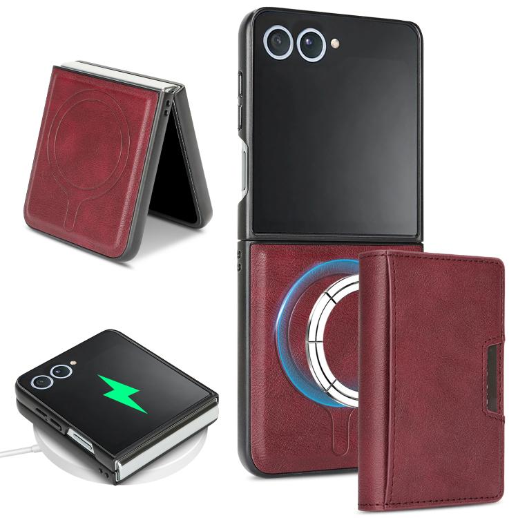 Kalebol Strong Magnetic MagSafe Tri-Fold Wallet Leather Phone Case