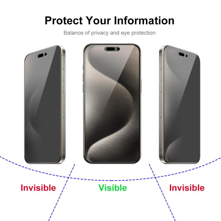 JUNSUNMAY 25pcs Privacy Screen Protector Tempered Glass Film