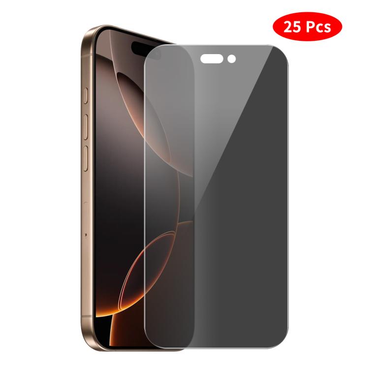 JUNSUNMAY 25pcs Privacy Screen Protector Tempered Glass Film