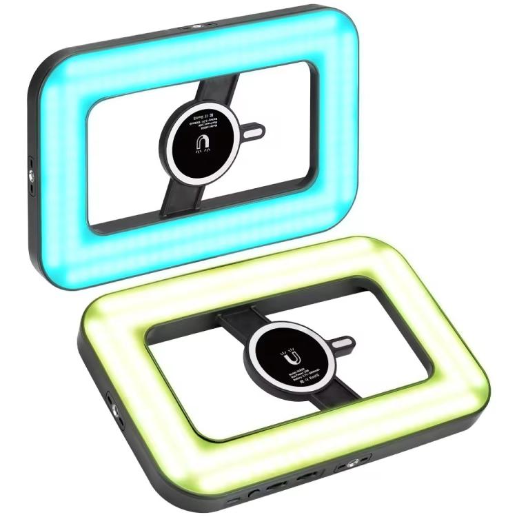 S4 RGB For Live Streaming / Photography Magnetic Phone Video Light Full Color Fill Light