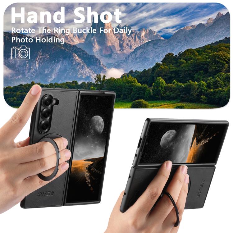 Suteni G3 Oil Wax 360 Rotation Holder MagSafe Back Phone Case