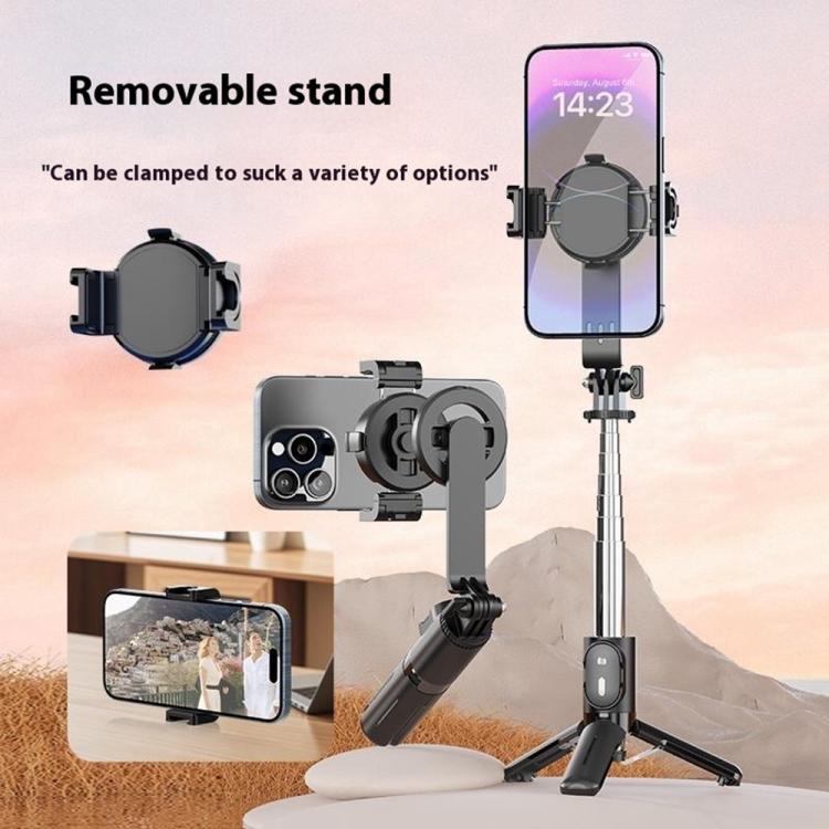 P08Y Pro F2 Portable Travel Selfie Stick Tripod Mini MagSafe Phone Stand with Remote Control and Fill Lights
