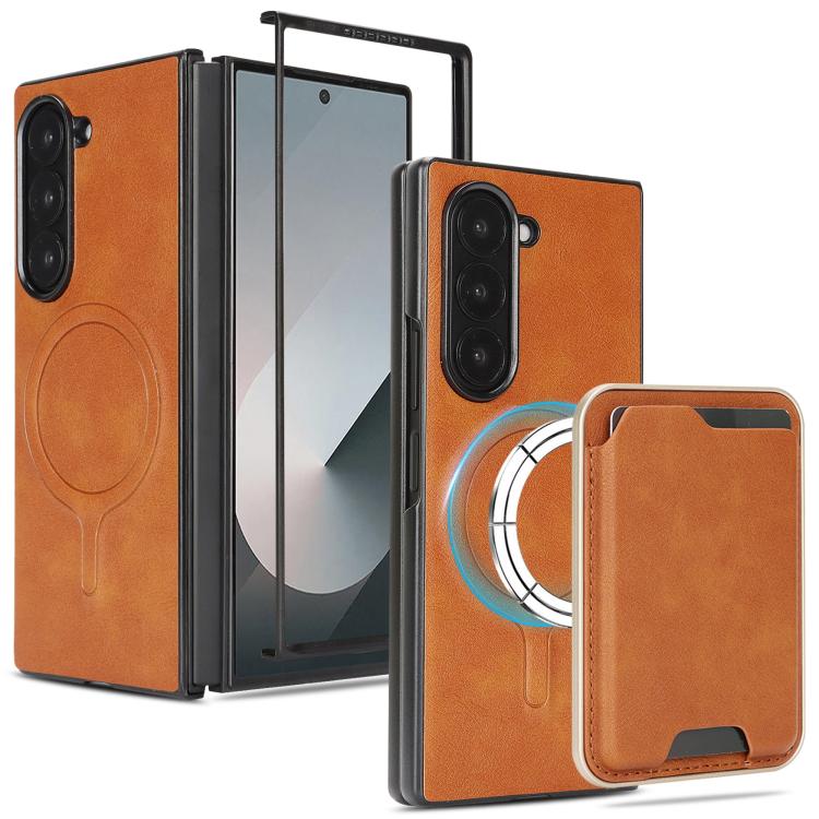 Kalebol Slim MagSafe Ring Magnetic Card Bag Leather Phone Case