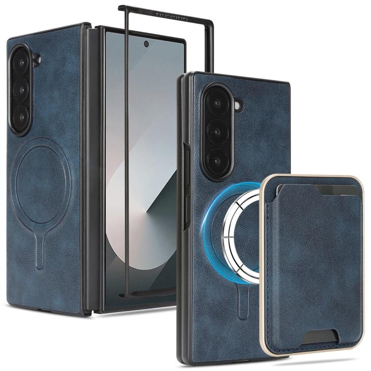 Kalebol Slim MagSafe Ring Magnetic Card Bag Leather Phone Case