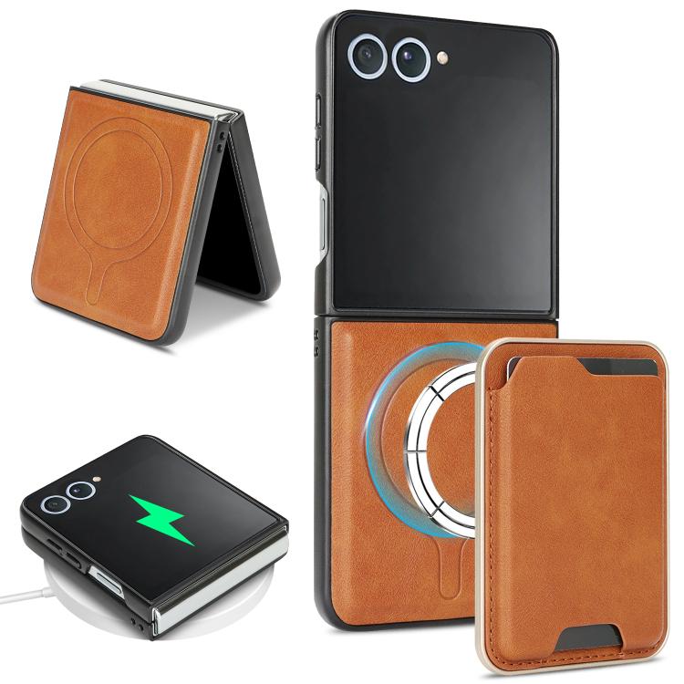 Kalebol Slim MagSafe Ring Magnetic Card Bag Leather Phone Case