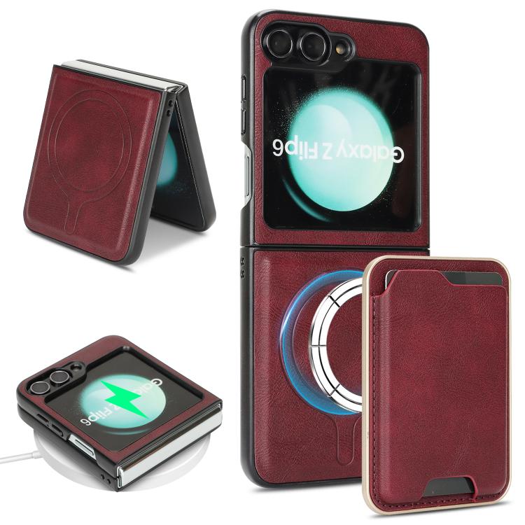 Kalebol Slim MagSafe Ring Magnetic Card Bag Leather Phone Case