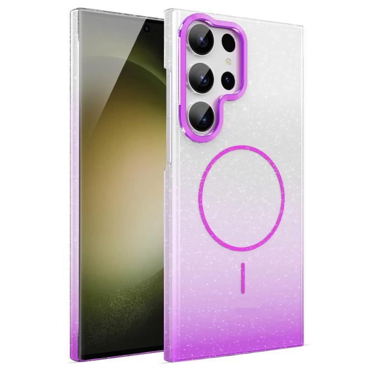 Gold Diamond Glitter Gradient MagSafe Shockproof Phone Case, For Samsung Galaxy A25 5G, For Samsung Galaxy S23 FE 5G, For Samsung Galaxy A24 4G, For Samsung Galaxy A23 4G / 5G, For Samsung Galaxy A14 4G / 5G, For Samsung Galaxy A34 5G                  ...