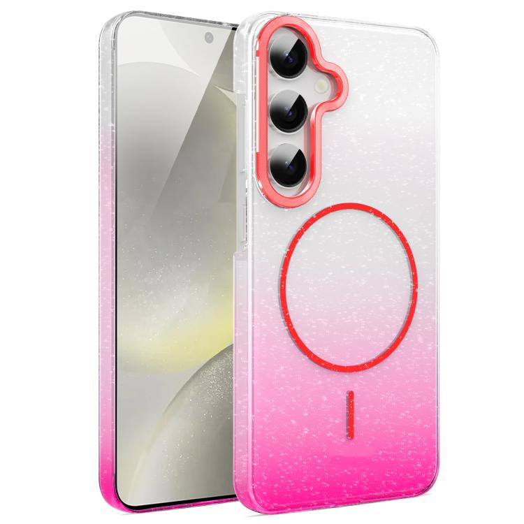 Gold Diamond Glitter Gradient MagSafe Shockproof Phone Case, For Samsung Galaxy S24 FE 5G, For Samsung Galaxy A15 4G / 5G, For Samsung Galaxy A55 5G, For Samsung Galaxy A35 5G, For Samsung Galaxy S24 Ultra 5G, For Samsung Galaxy S24+ 5G                ...