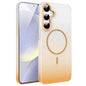 Gold Diamond Glitter Gradient MagSafe Shockproof Phone Case, For Samsung Galaxy S24 FE 5G, For Samsung Galaxy A15 4G / 5G, For Samsung Galaxy A55 5G, For Samsung Galaxy A35 5G, For Samsung Galaxy S24 Ultra 5G, For Samsung Galaxy S24+ 5G                ...