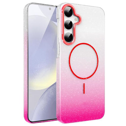 Gold Diamond Glitter Gradient MagSafe Shockproof Phone Case, For Samsung Galaxy S24 FE 5G, For Samsung Galaxy A15 4G / 5G, For Samsung Galaxy A55 5G, For Samsung Galaxy A35 5G, For Samsung Galaxy S24 Ultra 5G, For Samsung Galaxy S24+ 5G                ...