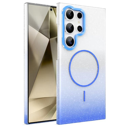 Gold Diamond Glitter Gradient MagSafe Shockproof Phone Case, For Samsung Galaxy S24 FE 5G, For Samsung Galaxy A15 4G / 5G, For Samsung Galaxy A55 5G, For Samsung Galaxy A35 5G, For Samsung Galaxy S24 Ultra 5G, For Samsung Galaxy S24+ 5G                ...