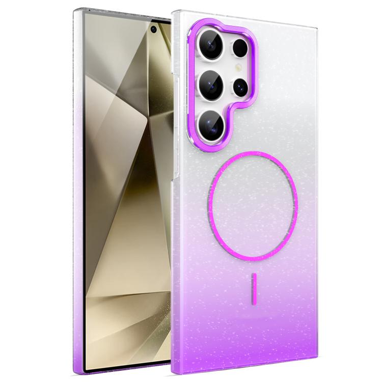 Gold Diamond Glitter Gradient MagSafe Shockproof Phone Case, For Samsung Galaxy S24 FE 5G, For Samsung Galaxy A15 4G / 5G, For Samsung Galaxy A55 5G, For Samsung Galaxy A35 5G, For Samsung Galaxy S24 Ultra 5G, For Samsung Galaxy S24+ 5G                ...