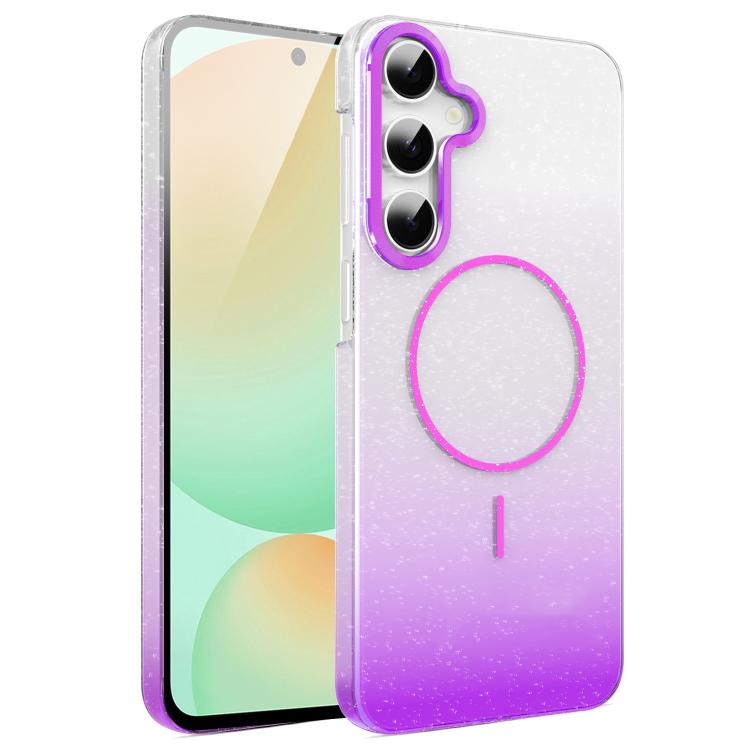 Gold Diamond Glitter Gradient MagSafe Shockproof Phone Case, For Samsung Galaxy S24 FE 5G, For Samsung Galaxy A15 4G / 5G, For Samsung Galaxy A55 5G, For Samsung Galaxy A35 5G, For Samsung Galaxy S24 Ultra 5G, For Samsung Galaxy S24+ 5G                ...