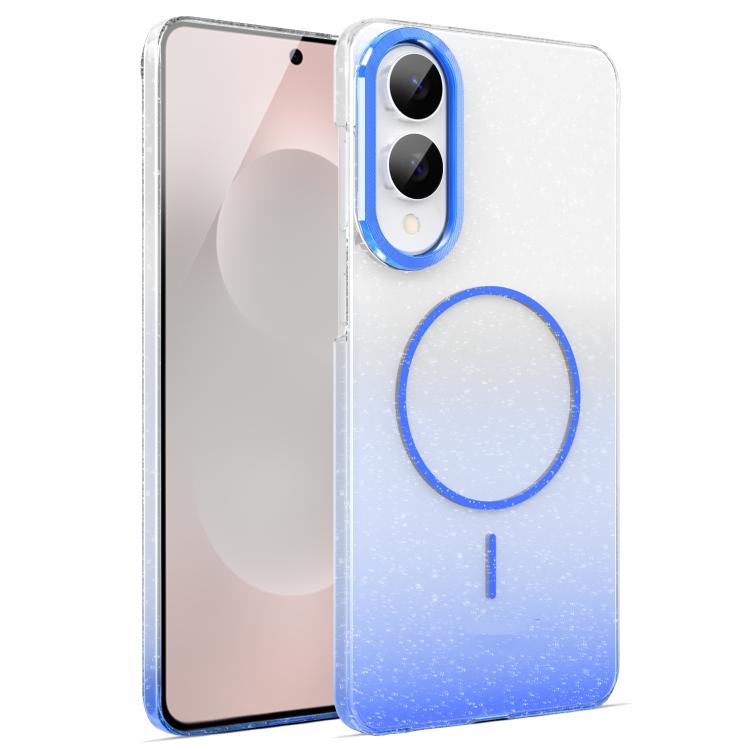 Gold Diamond Glitter Gradient MagSafe Shockproof Phone Case, For Samsung Galaxy S25 Edge 5G, For Samsung Galaxy A56 5G, For Samsung Galaxy A26 5G, For Samsung Galaxy A36 5G, For Samsung Galaxy S25 5G, For Samsung Galaxy S25+ 5G                         ...