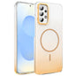 Gold Diamond Glitter Gradient MagSafe Shockproof Phone Case, For Samsung Galaxy A53 5G, For Samsung Galaxy A33 5G, For Samsung Galaxy A13 4G, For Samsung Galaxy S22 Ultra 5G, For Samsung Galaxy A32 4G, For Samsung Galaxy A52 5G