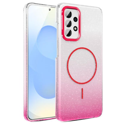 Gold Diamond Glitter Gradient MagSafe Shockproof Phone Case, For Samsung Galaxy A53 5G, For Samsung Galaxy A33 5G, For Samsung Galaxy A13 4G, For Samsung Galaxy S22 Ultra 5G, For Samsung Galaxy A32 4G, For Samsung Galaxy A52 5G