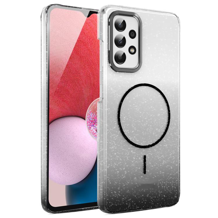 Gold Diamond Glitter Gradient MagSafe Shockproof Phone Case, For Samsung Galaxy A53 5G, For Samsung Galaxy A33 5G, For Samsung Galaxy A13 4G, For Samsung Galaxy S22 Ultra 5G, For Samsung Galaxy A32 4G, For Samsung Galaxy A52 5G