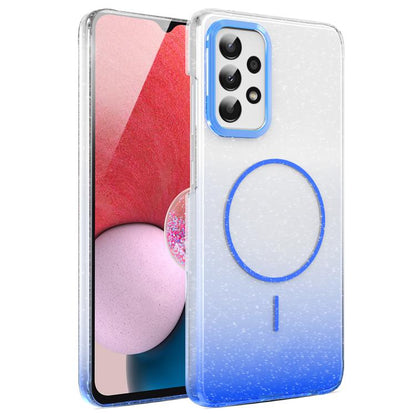 Gold Diamond Glitter Gradient MagSafe Shockproof Phone Case, For Samsung Galaxy A53 5G, For Samsung Galaxy A33 5G, For Samsung Galaxy A13 4G, For Samsung Galaxy S22 Ultra 5G, For Samsung Galaxy A32 4G, For Samsung Galaxy A52 5G