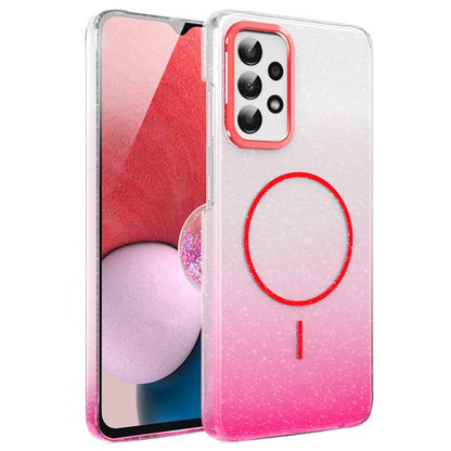 Gold Diamond Glitter Gradient MagSafe Shockproof Phone Case, For Samsung Galaxy A53 5G, For Samsung Galaxy A33 5G, For Samsung Galaxy A13 4G, For Samsung Galaxy S22 Ultra 5G, For Samsung Galaxy A32 4G, For Samsung Galaxy A52 5G