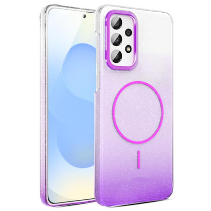 Gold Diamond Glitter Gradient MagSafe Shockproof Phone Case, For Samsung Galaxy A25 5G, For Samsung Galaxy S23 FE 5G, For Samsung Galaxy A24 4G, For Samsung Galaxy A23 4G / 5G, For Samsung Galaxy A14 4G / 5G, For Samsung Galaxy A34 5G                  ...