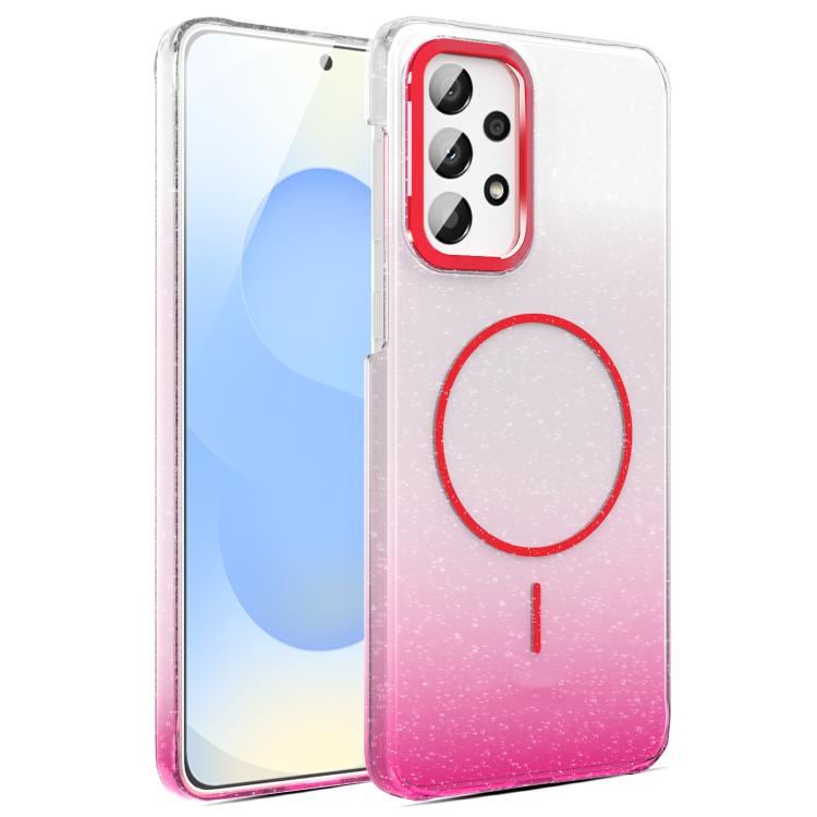 Gold Diamond Glitter Gradient MagSafe Shockproof Phone Case, For Samsung Galaxy A53 5G, For Samsung Galaxy A33 5G, For Samsung Galaxy A13 4G, For Samsung Galaxy S22 Ultra 5G, For Samsung Galaxy A32 4G, For Samsung Galaxy A52 5G
