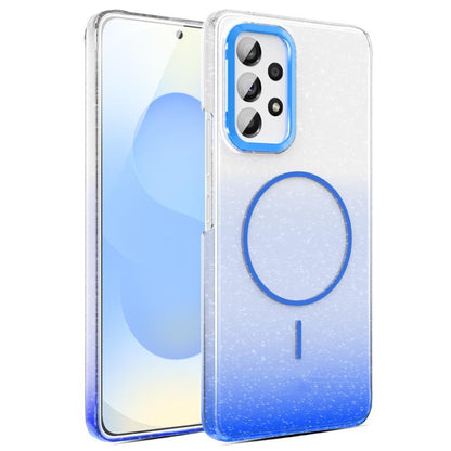 Gold Diamond Glitter Gradient MagSafe Shockproof Phone Case, For Samsung Galaxy A53 5G, For Samsung Galaxy A33 5G, For Samsung Galaxy A13 4G, For Samsung Galaxy S22 Ultra 5G, For Samsung Galaxy A32 4G, For Samsung Galaxy A52 5G