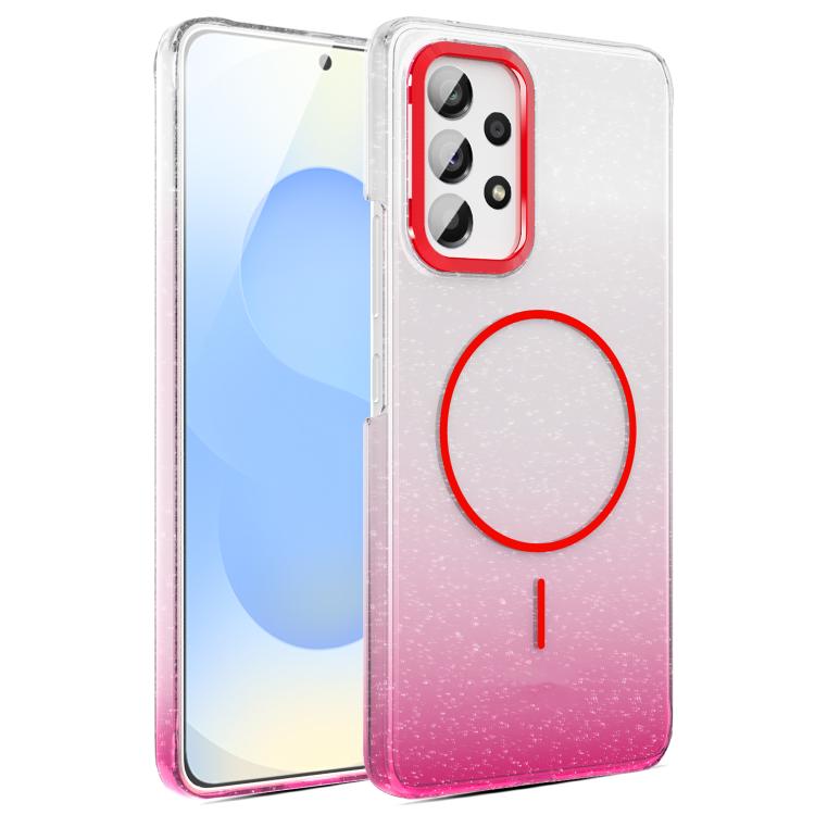 Gold Diamond Glitter Gradient MagSafe Shockproof Phone Case, For Samsung Galaxy A53 5G, For Samsung Galaxy A33 5G, For Samsung Galaxy A13 4G, For Samsung Galaxy S22 Ultra 5G, For Samsung Galaxy A32 4G, For Samsung Galaxy A52 5G