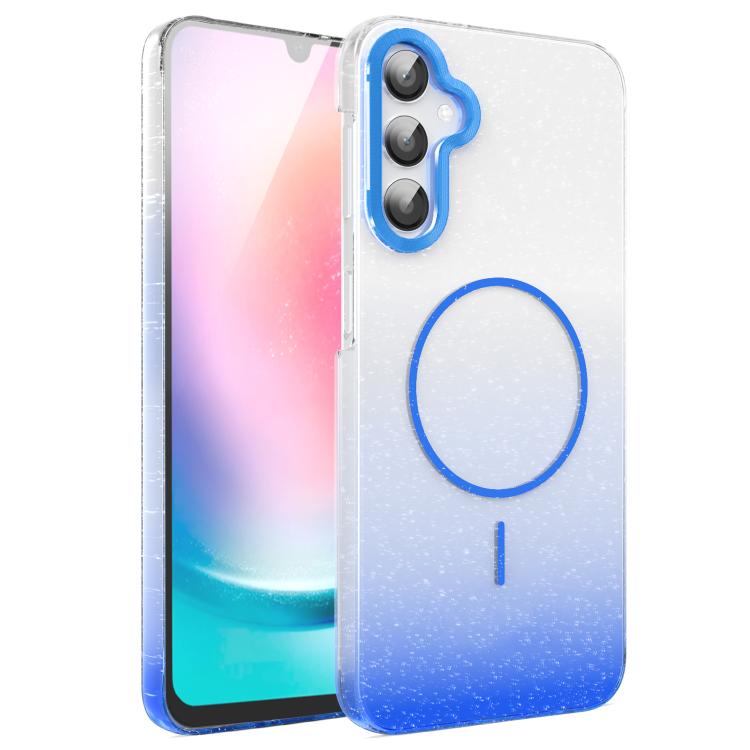 Gold Diamond Glitter Gradient MagSafe Shockproof Phone Case, For Samsung Galaxy A25 5G, For Samsung Galaxy S23 FE 5G, For Samsung Galaxy A24 4G, For Samsung Galaxy A23 4G / 5G, For Samsung Galaxy A14 4G / 5G, For Samsung Galaxy A34 5G                  ...