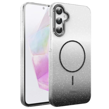 Gold Diamond Glitter Gradient MagSafe Shockproof Phone Case, For Samsung Galaxy A25 5G, For Samsung Galaxy S23 FE 5G, For Samsung Galaxy A24 4G, For Samsung Galaxy A23 4G / 5G, For Samsung Galaxy A14 4G / 5G, For Samsung Galaxy A34 5G                  ...