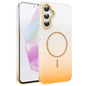 Gold Diamond Glitter Gradient MagSafe Shockproof Phone Case, For Samsung Galaxy A25 5G, For Samsung Galaxy S23 FE 5G, For Samsung Galaxy A24 4G, For Samsung Galaxy A23 4G / 5G, For Samsung Galaxy A14 4G / 5G, For Samsung Galaxy A34 5G                  ...