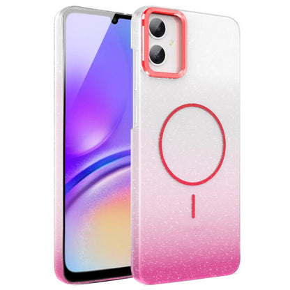 Gold Diamond Glitter Gradient MagSafe Shockproof Phone Case, For Samsung Galaxy S24 FE 5G, For Samsung Galaxy A15 4G / 5G, For Samsung Galaxy A55 5G, For Samsung Galaxy A35 5G, For Samsung Galaxy S24 Ultra 5G, For Samsung Galaxy S24+ 5G                ...