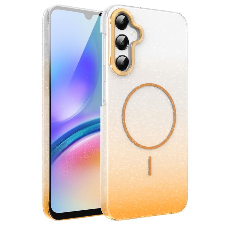Gold Diamond Glitter Gradient MagSafe Shockproof Phone Case, For Samsung Galaxy S24 FE 5G, For Samsung Galaxy A15 4G / 5G, For Samsung Galaxy A55 5G, For Samsung Galaxy A35 5G, For Samsung Galaxy S24 Ultra 5G, For Samsung Galaxy S24+ 5G                ...