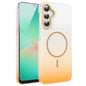 Gold Diamond Glitter Gradient MagSafe Shockproof Phone Case, For Samsung Galaxy A25 5G, For Samsung Galaxy S23 FE 5G, For Samsung Galaxy A24 4G, For Samsung Galaxy A23 4G / 5G, For Samsung Galaxy A14 4G / 5G, For Samsung Galaxy A34 5G                  ...
