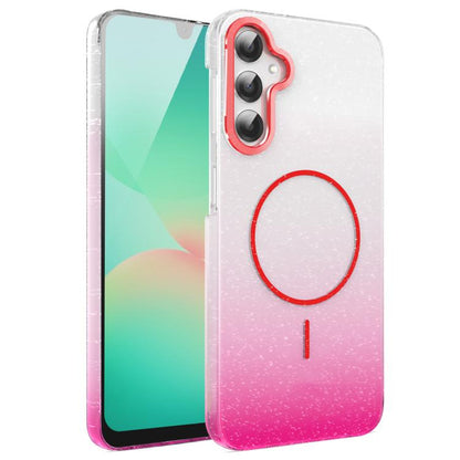 Gold Diamond Glitter Gradient MagSafe Shockproof Phone Case, For Samsung Galaxy A25 5G, For Samsung Galaxy S23 FE 5G, For Samsung Galaxy A24 4G, For Samsung Galaxy A23 4G / 5G, For Samsung Galaxy A14 4G / 5G, For Samsung Galaxy A34 5G                  ...