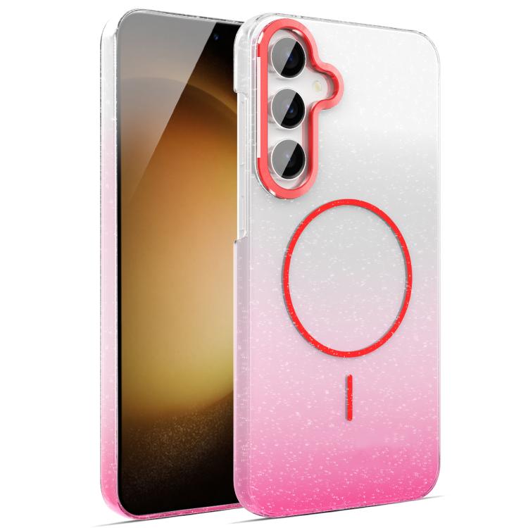 Gold Diamond Glitter Gradient MagSafe Shockproof Phone Case, For Samsung Galaxy A25 5G, For Samsung Galaxy S23 FE 5G, For Samsung Galaxy A24 4G, For Samsung Galaxy A23 4G / 5G, For Samsung Galaxy A14 4G / 5G, For Samsung Galaxy A34 5G                  ...