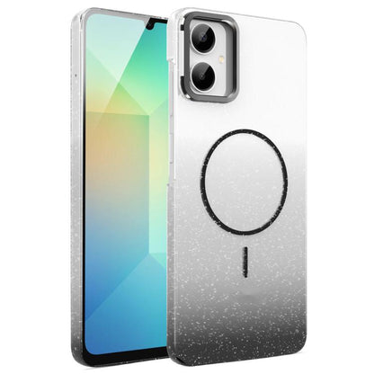 Gold Diamond Glitter Gradient MagSafe Shockproof Phone Case, For Samsung Galaxy S25 Edge 5G, For Samsung Galaxy A56 5G, For Samsung Galaxy A26 5G, For Samsung Galaxy A36 5G, For Samsung Galaxy S25 5G, For Samsung Galaxy S25+ 5G                         ...