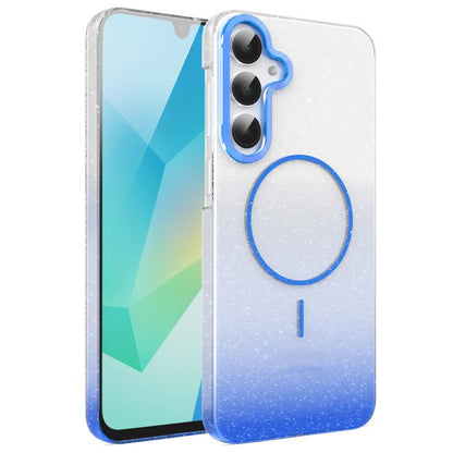 Gold Diamond Glitter Gradient MagSafe Shockproof Phone Case, For Samsung Galaxy S25 Edge 5G, For Samsung Galaxy A56 5G, For Samsung Galaxy A26 5G, For Samsung Galaxy A36 5G, For Samsung Galaxy S25 5G, For Samsung Galaxy S25+ 5G                         ...