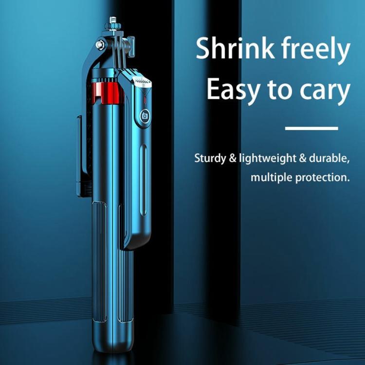 P195 Retractable Four-Legged Stand Expandable Phone Stand Bluetooth Remote Control Selfie Stick