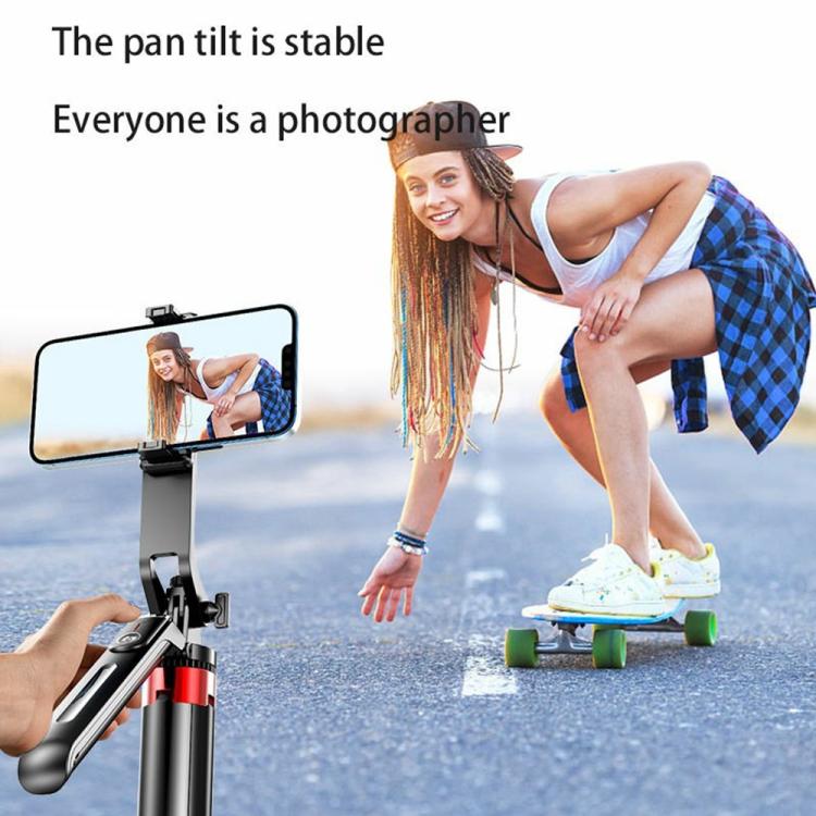 P195 Retractable Four-Legged Stand Expandable Phone Stand Bluetooth Remote Control Selfie Stick