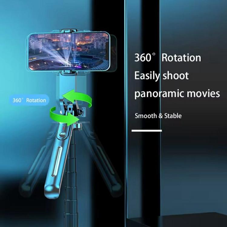 P195 Retractable Four-Legged Stand Expandable Phone Stand Bluetooth Remote Control Selfie Stick